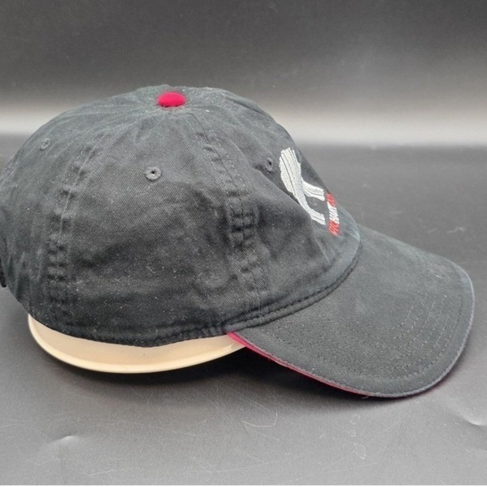 Otto Big Hairy Dog Black Red Embroidered Baseball Cap Hat 22-688 Adjustable OSFM - Picture 3 of 6